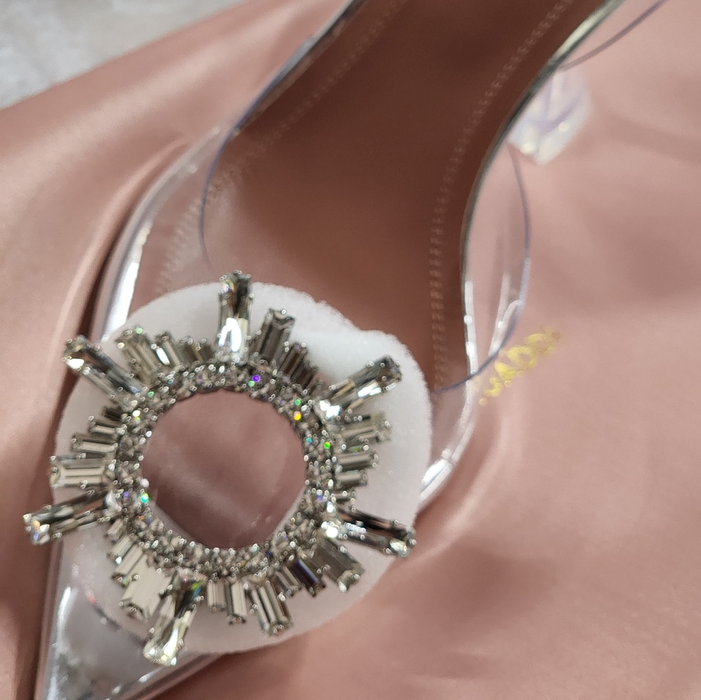 Amina Muaddi Begum 90 Glass Slingback